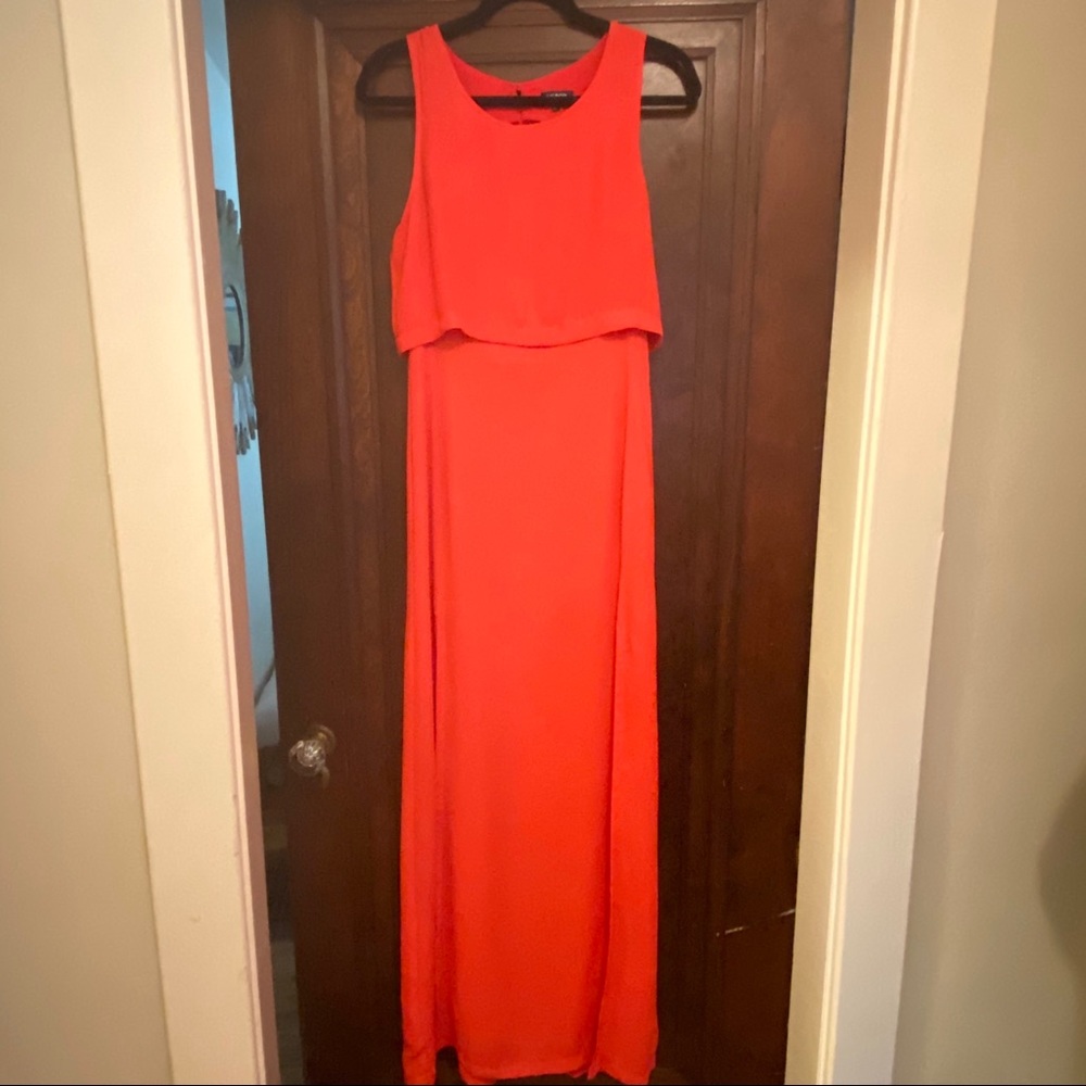 Tildon coral maxi dress